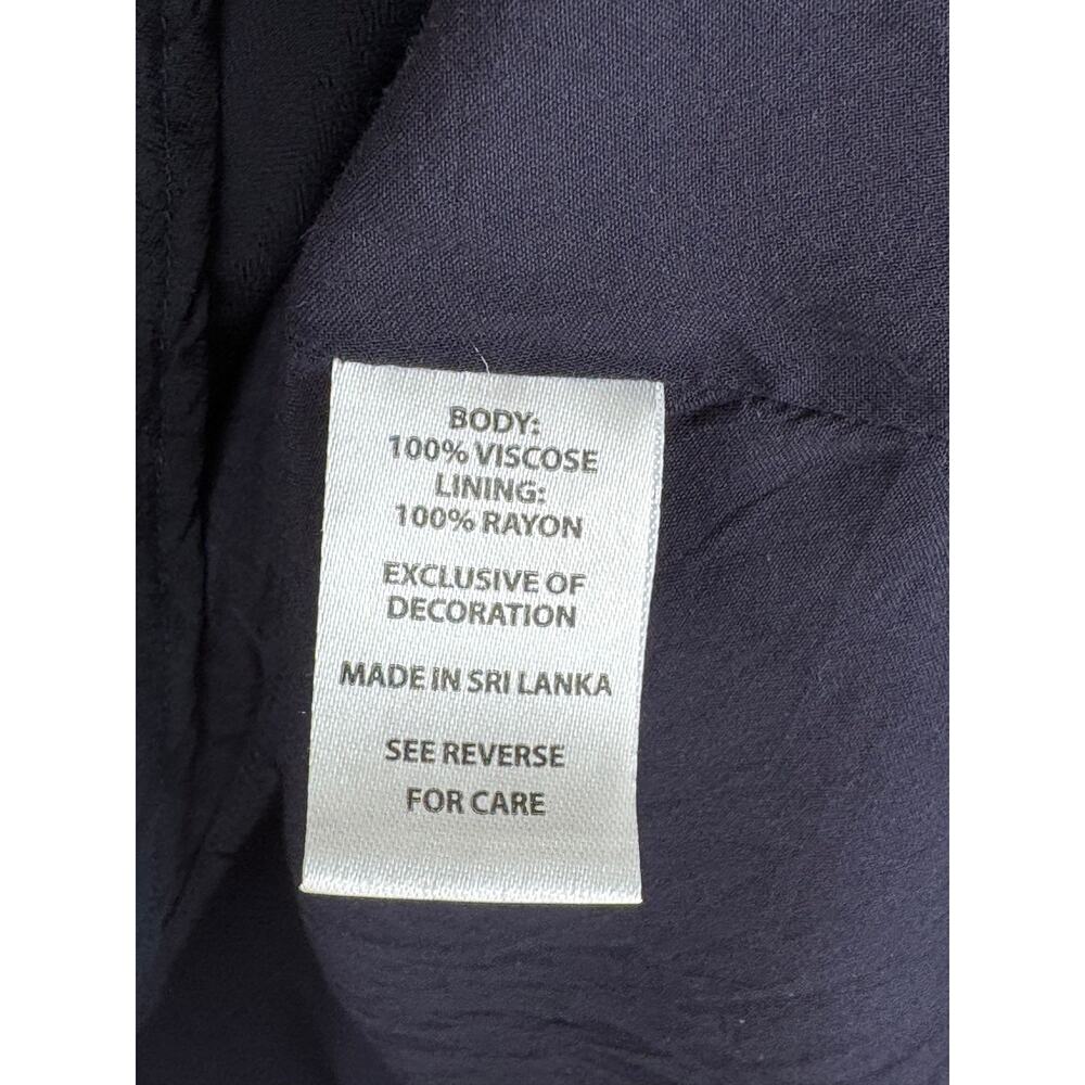 Spartina Catalina Drawstring Mini Dress Slate Blue Long Sleeve Medium - Picture 14 of 16